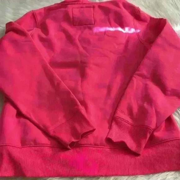 Under Armour Size Large Bright Pink Hoodie Storm Semi Fitted No Logo - Picture 5 of 5